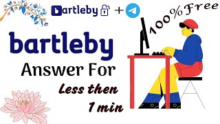 bartleby free answer less then 1 min  unlock ultimate answers [upl. by Furey629]