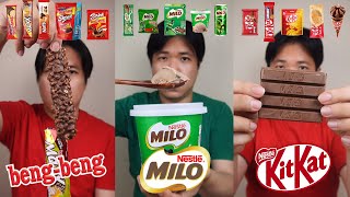 KOMPILASI MUKBANG SERBA BENGBENG MILO DAN KITKAT [upl. by August]