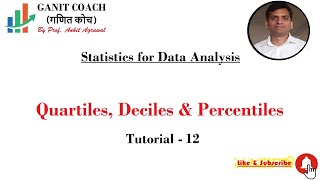 Tutorial 12 Quartile Deciles Percentiles  Positional Average [upl. by Caasi63]