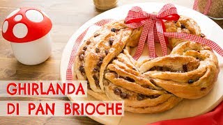 Ghirlanda di Pan Brioche con Uvetta e Cannella  Ricetta Dolce  55Winston55 [upl. by Iramat]