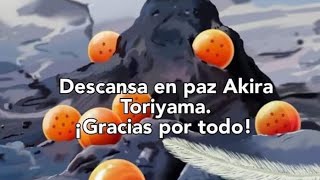 AKIRA TORIYAMA LLEGA AL CIELO Y SE ENCUENTRA CON GOKU 😔 [upl. by Akiemat]