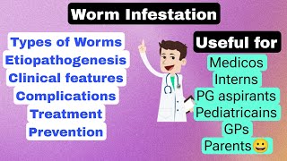 Worm infestation in Children Roundworm Pinworm Hookworm Whipworm etc DrGurukumar [upl. by Nylarat354]