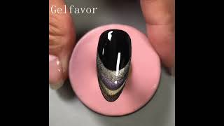 How to Do French Nail with Cateye Gel 💅😺 Cat Eye Gel Tutorial  Gelfavor [upl. by Dilisio]