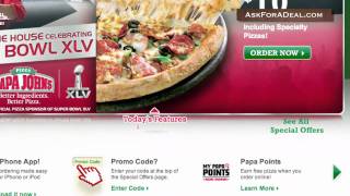 Papa Johns Coupons [upl. by Suoilenroc]