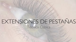 CLASE GRATIS de EXTENSIONES DE PESTAÑAS  Técnica clásica clase teórica completa [upl. by Nylaf]