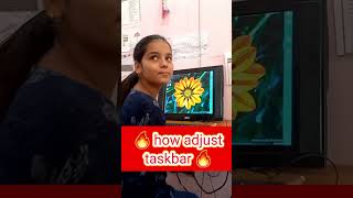 How adjust Taskbar  taskbar niche kaise laye  taskbar settings windows 10  shortsvideo [upl. by Sorce]