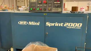 MampR MiniSprint 2000 Screen Printing Gas Dryer for Sale [upl. by Tami]