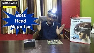 Best Head Magnifier with LED Light  Review and Demo of Headband Magnifying Glasses [upl. by Rinee]