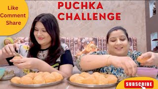 Puchka challenge with mom 😂😭 [upl. by Stutsman]