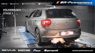 Volkswagen Polo A0 GTI 20 TSI  Stage 3 By BRPerformance  FLAMES [upl. by Ayotyal]