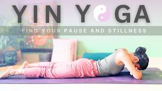 45 Min  Yin Yoga  Calm Pause Peace and Bliss [upl. by Aivax]