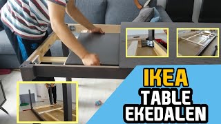 EKEDALEN Extendable table from IKEA Assembly [upl. by Rother]