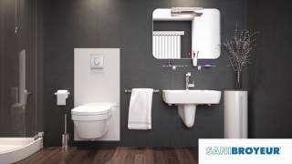 SANIWALL Pro UP van SANIBROYEUR®  Demonstratie en Installatievideo [upl. by Nylrehs22]