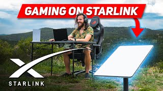 Gaming with Starlink on top of a MOUNTAIN  Vanlife Gaming [upl. by Aratal]