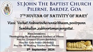 7th Novena of Nativity of Mary05092024 [upl. by Enrahs]