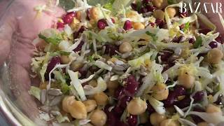 Chickpea Bean Salad  E02 S01 Comfort Kitchen  VeganArabicFood EasyVeganDinnerRecipe [upl. by Aek]