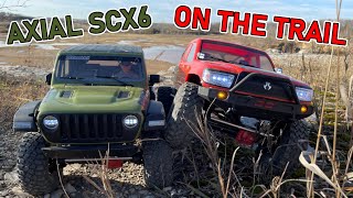 AXIAL SCX6 HONCHO TRAILING AFTER UPGRADES [upl. by Omura310]