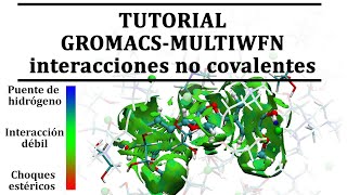 Tutorial GROMACSMULTIWFNNCI  Simulación molecular [upl. by Nolaf121]