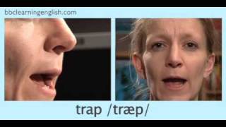 English Pronunciation 👄 Short Vowel  æ  ‘trap’ ‘stamp’ amp ‘back’ [upl. by Onibla]