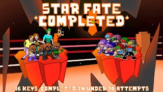 FNF  Star fate  COMPLETED 16 KEYS  FIRST RECORDED IN THE WORLD [upl. by Saloma]