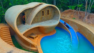 My 365Days Building Luxury Dream House Full Furniture and Beautiful Pool Summer Holiday in Jungle [upl. by Ynomrah]