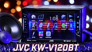 JVC KWV120BT Stereo  Demo amp Review 2016 [upl. by Feirahs854]