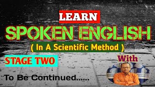 Learn Spoken English 📚  Stage Two  sprasounkumar05  Spoken English 📚 English Language [upl. by Omrellig]