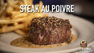 How to Make Steak Au Poivre  Classic French Recipe [upl. by Annauj]