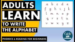 Learn to read and write English Alphabet in lower case print [upl. by Gnil]