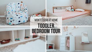 MONTESSORI AT HOME Montessori Toddler Bedroom Tour [upl. by Kriss]