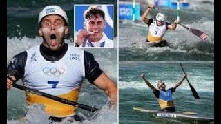 GBs Burgess wins canoe slalom silver [upl. by Brewster]