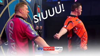 Evans amp Gurney BOTH perform SIUUUU celebration to the Ally Pally crowd 😆 [upl. by Linnette]