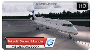 P3Dv4 Aerosoft CRJ 700900 X  Takeoff Decent amp Landing Tutorial [upl. by Corinna]