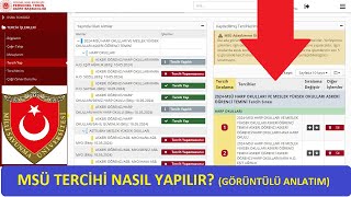 MSÜ TERCİHLERİ NASIL YAPILIR GÖRÜNTÜLÜ ANLATIM MİLLİ SAVUNMA ÜNİVERSİTESİ SUBAY ASTSUBAY ALIMI [upl. by Ede]