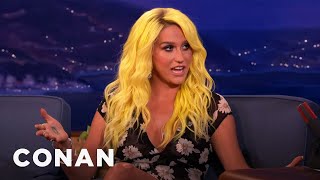 Kesha Is Starting A Cat Cult  CONAN on TBS [upl. by Shira253]