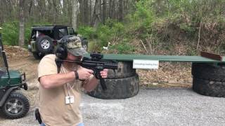 Sig MPX 9mm SBR Slow Motion [upl. by Ruthann885]