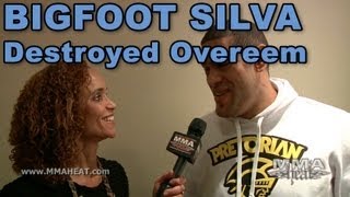 Bigfoot Silva Told Overeem To Get Up  Keep Fighting After He Knocked Him Out [upl. by Limaa]