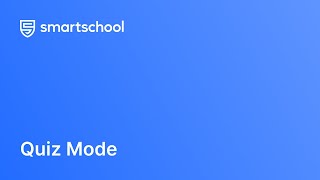 Smartschool Quiz Mode [upl. by Huston]