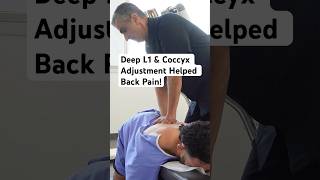 Deep L1 amp Coccyx Adjustment chiropractic shorts [upl. by Guenzi715]