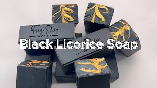 Making Black Licorice Soap with Coconut Cream and Essential Oil [upl. by Novets]