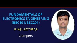 U1L9Clamper Circuits  Electronics Engineering BEC101201 Hindi [upl. by Brion979]