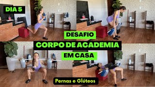 Treino completo de PERNAS e GLÚTEOS em casa Dia 5 desafio [upl. by Seaden]