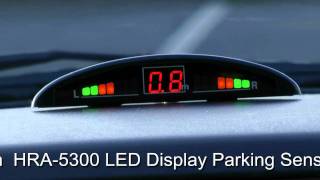 HRA5300 LED Display Parking Sensors kit avi [upl. by Ateikan]