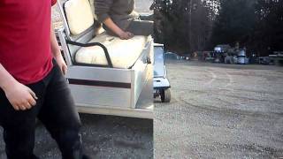 snowmobile engine powered golf cart [upl. by Bell]