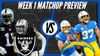 Las Vegas Raiders vs Los Angeles Chargers  Week 1 Preview [upl. by Nylleoj]