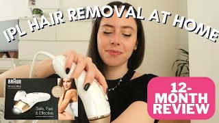 MY IPL LASER HAIR REMOVAL EXPERIENCE  12MONTH BRAUN SILK EXPERT PRO 5 REVIEW [upl. by Rock19]