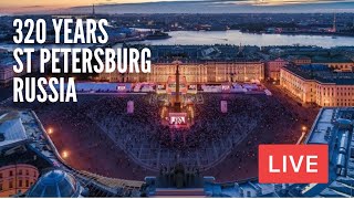 320 Years of St Petersburg Russia Classics on Palace Square Concert [upl. by Neddy]