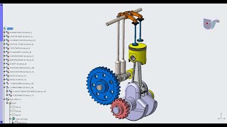 Bielle manivelle  Crank rod  Tutoriel CATIA v5 [upl. by Aseret]