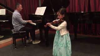 MaleaEmma playing Gavotte from Mignon at the violin recital [upl. by Annaira]