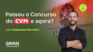 Passou o Concurso da CVM e agora Com Anderson Ferreira [upl. by Gretchen504]